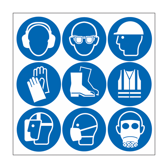 Mandatory PPE Symbol Labels