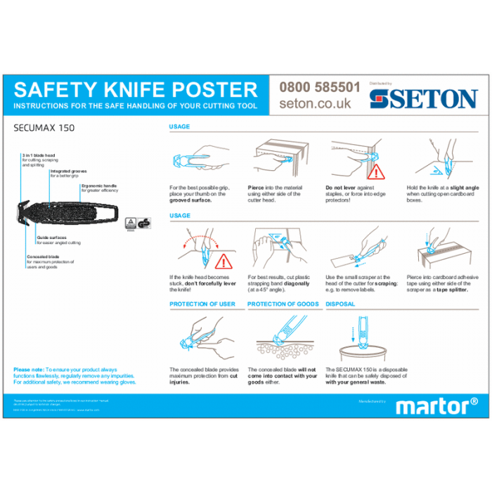 Martor SECUMAX 150 Safety Knife Posters