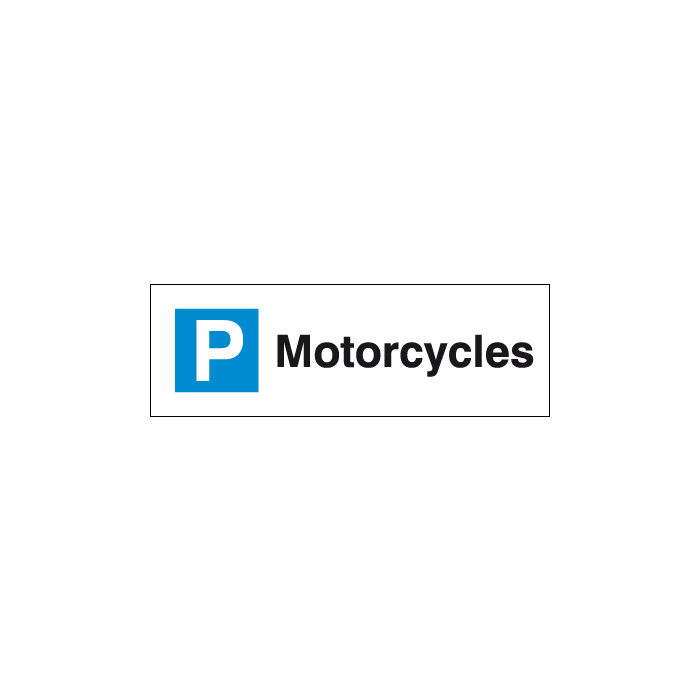 Motorcycles Parking Sign