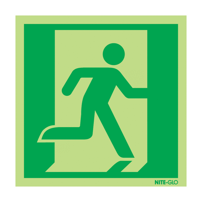Nite-Glo Running Man Right Exit Sign
