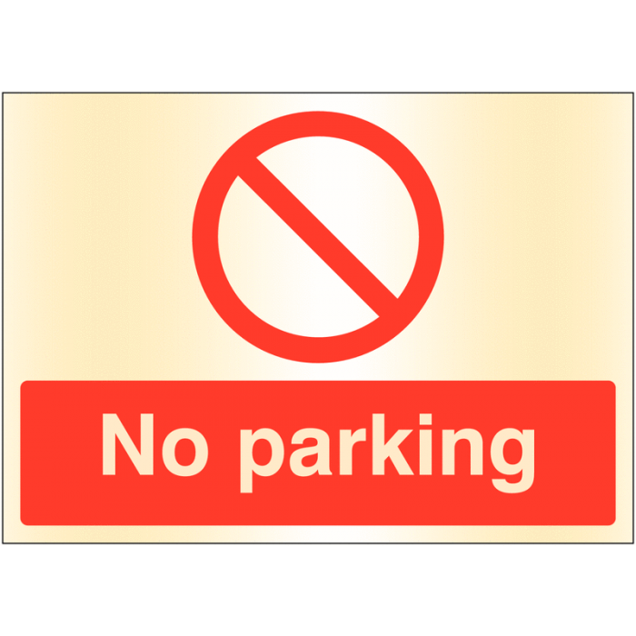 Deluxe Brass No Parking Brass Material Sign