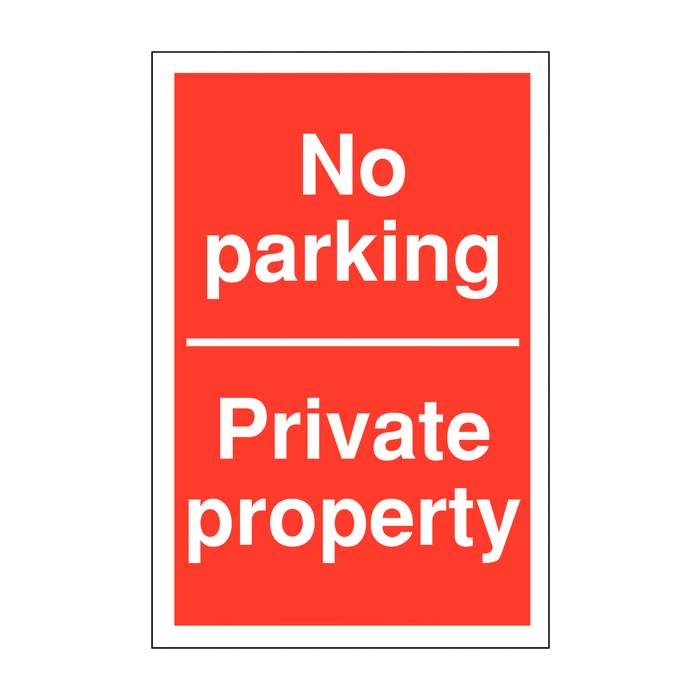 No Parking Private Property Residential Parking Signs