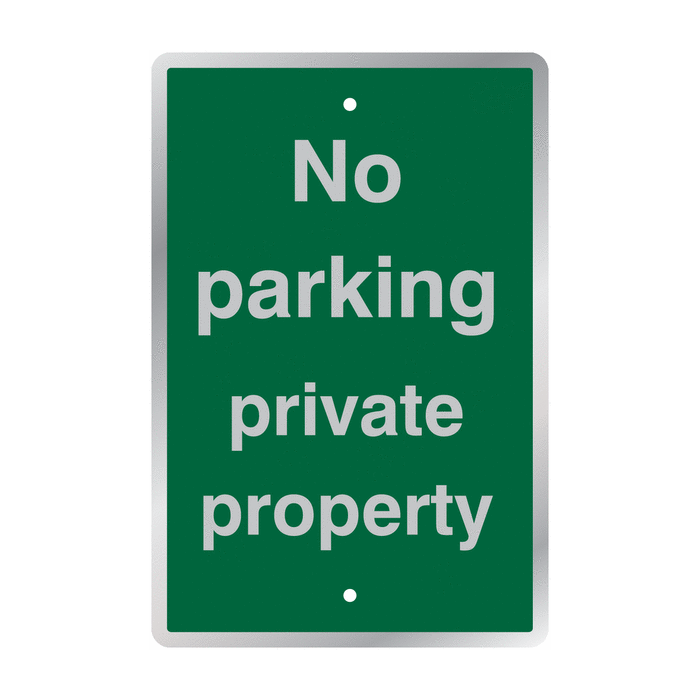 No Parking Private Property Post Mountable Signs