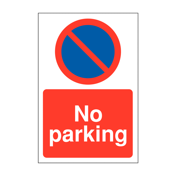 No Parking Urban Clearway Symbol Sign