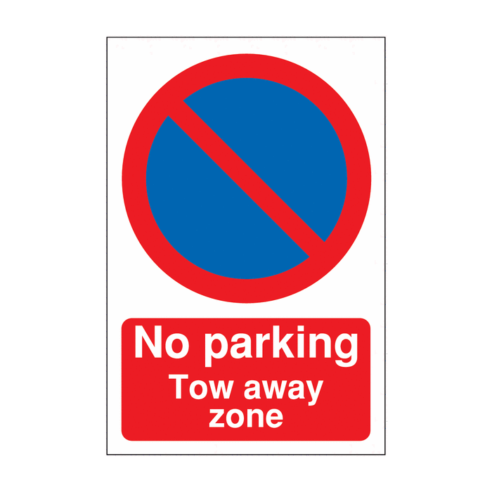 No Parking Symbol Tow Away Zone Car Park Signs