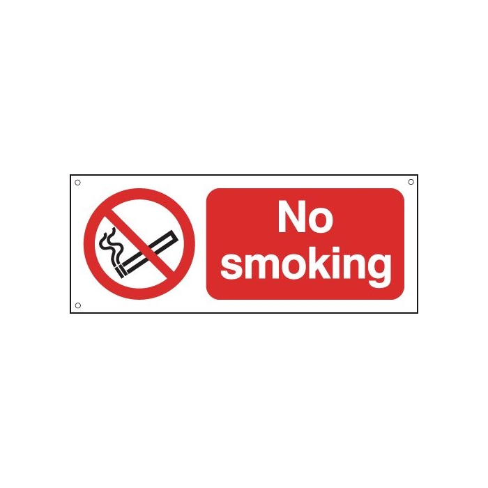 No Smoking Aluminium Sign
