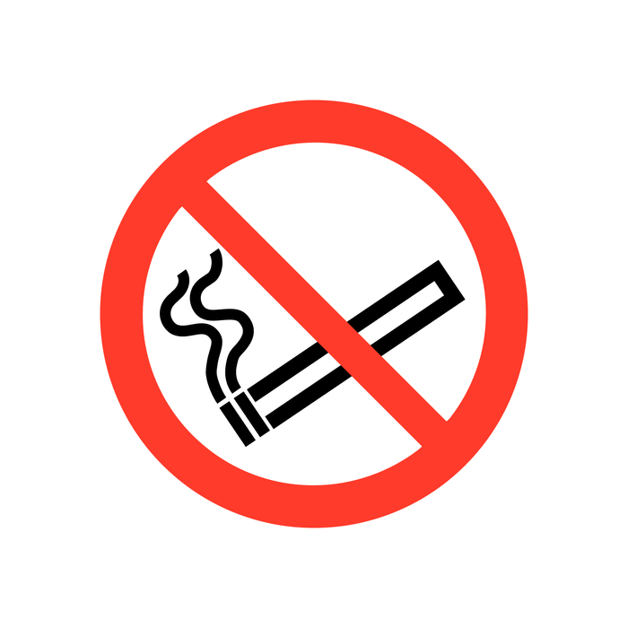 No Smoking Eco Friendly Safety Labels On-a-Roll