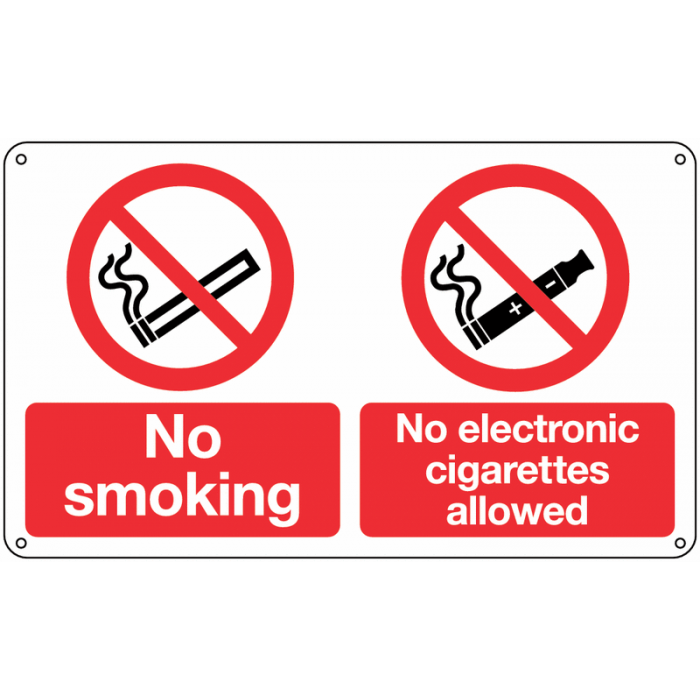 No Electronic Cigarettes Allowed Signs