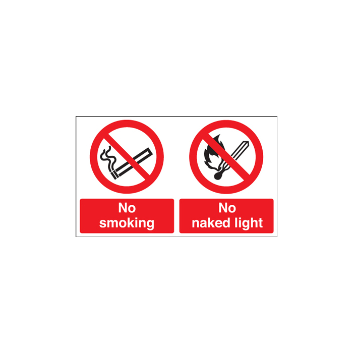 No Smoking Allowed No Naked Lights Allowed Signs