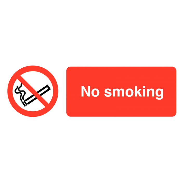 No Smoking Self Adhesive On the Spot Safety Labels