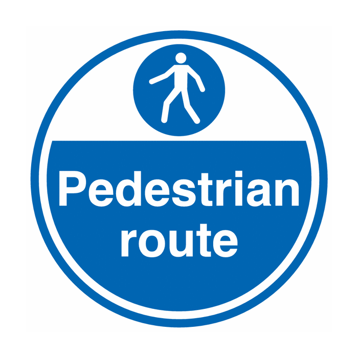 Pedestrian Route Anti Slip Floor Signs