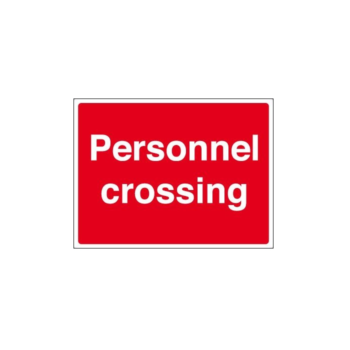 Personnel Crossing Economy Construction Site Signs