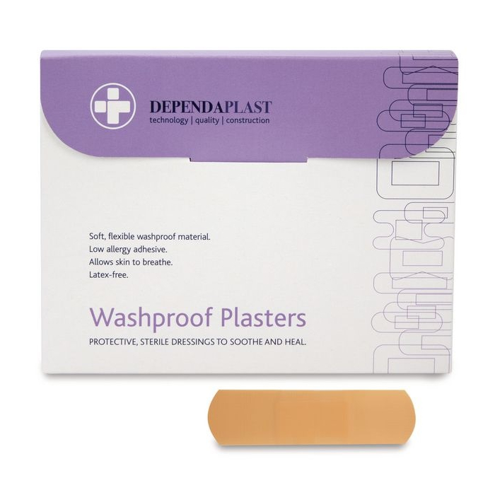 Pink Washproof Strip Plasters In Box Of 100