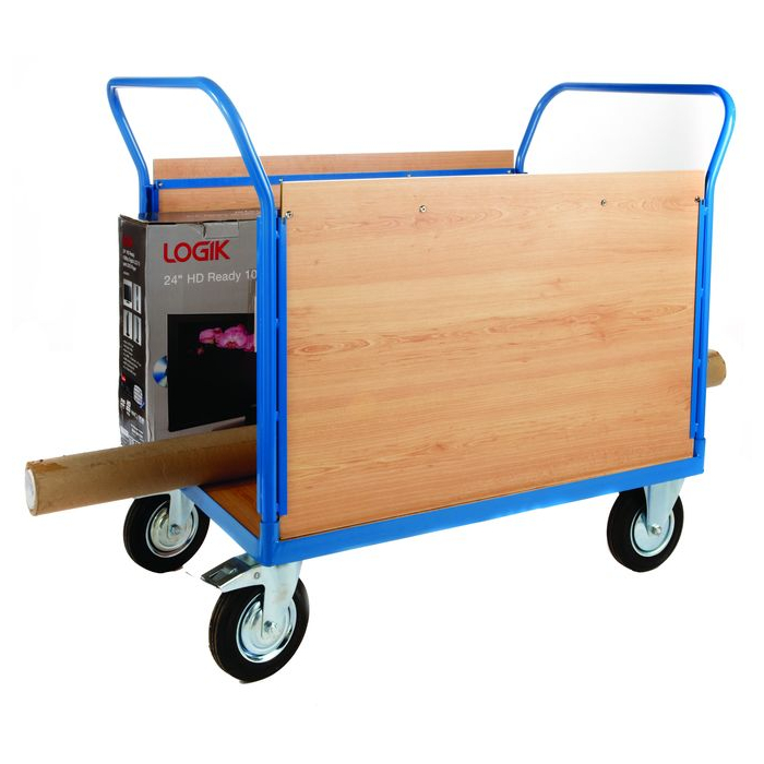 Platform Trolley with 2 Plywood Sides