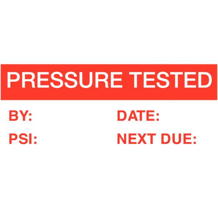 Pressure Tested PSI Self-Laminating Write-On Labels