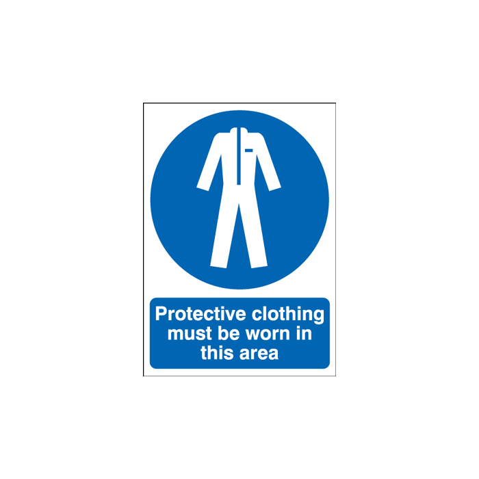 Protective Clothing Must Be Worn In This Area Sign