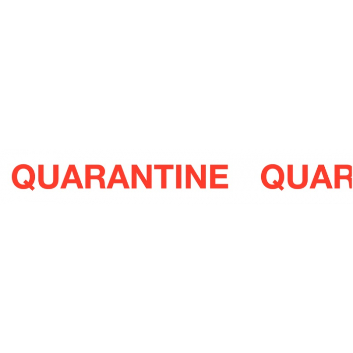 Quarantine Pre Printed Goods Packaging Tape