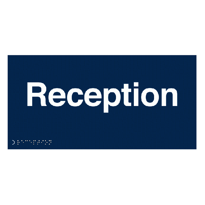 Reception Tactile And Braille Sign