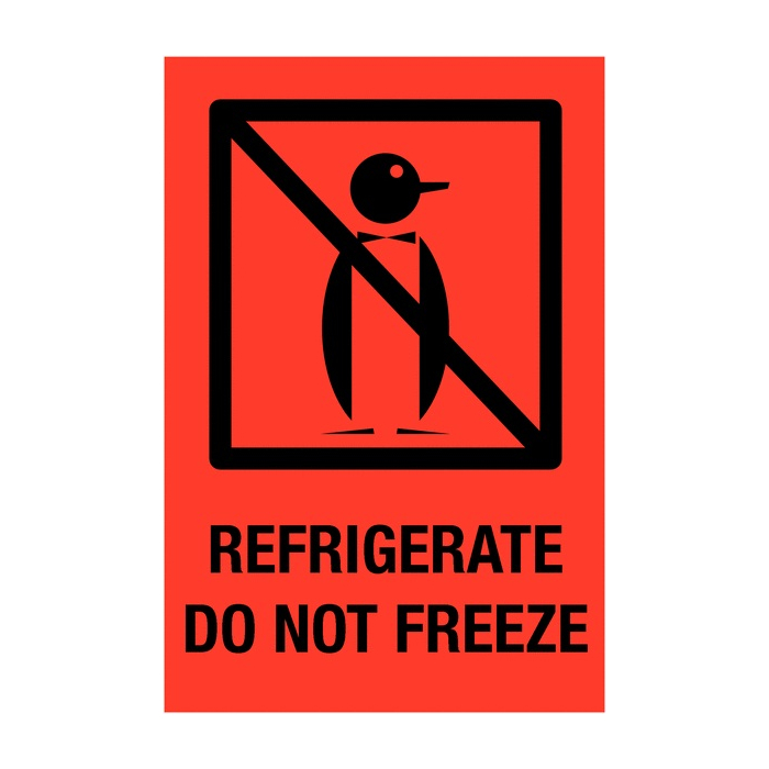 Refrigerate Do Not Freeze International Shipping Labels
