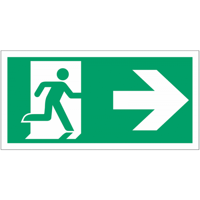 Running Man And Arrow Right Symbol Sign