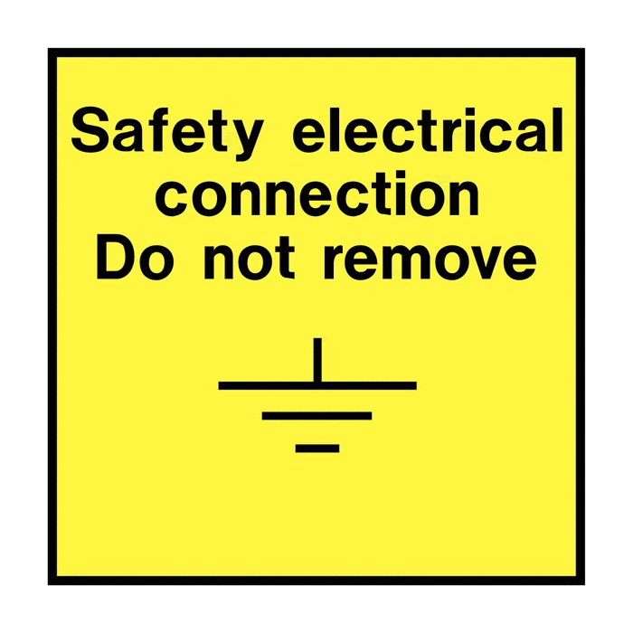 Safety Electrical Connection Do Not Remove Electrical Labels