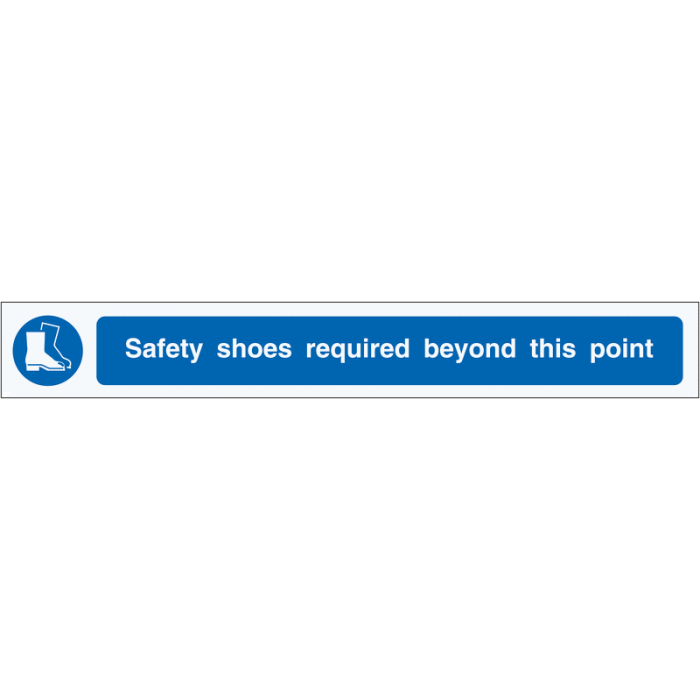 Safety Shoes Required Floor Marking Strips