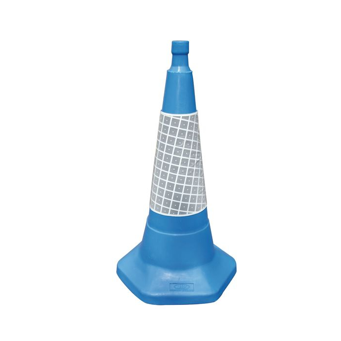 Sand Weighted One Piece Traffic Cone In Blue