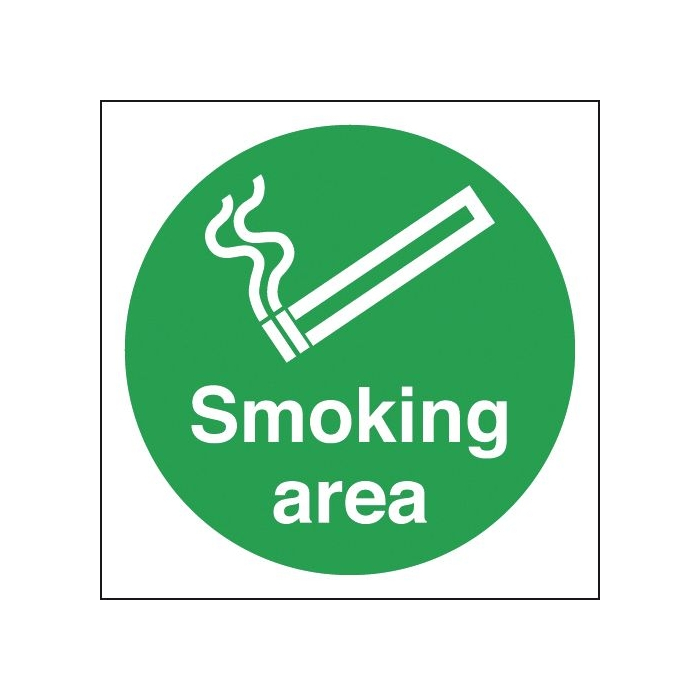 Smoking Area Circular Sign