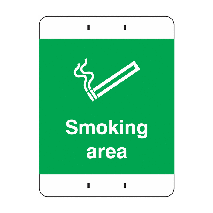 Smoking Area Post Mount Sign