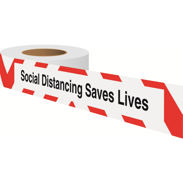 Social Distancing Saves Lives Floor Tapes