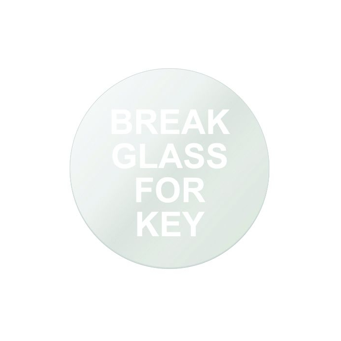 Spare Glass Front Break Glass For Key Box
