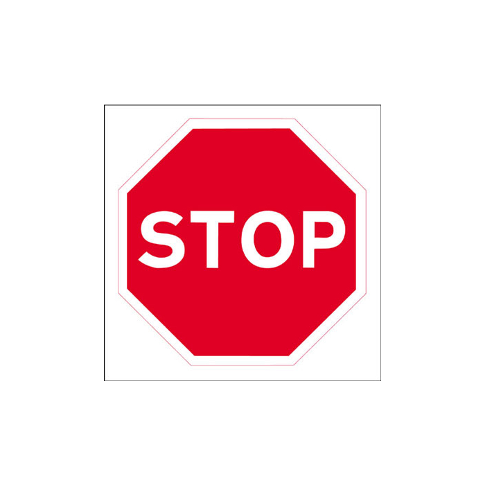 Stop Works Stanchion Traffic Sign