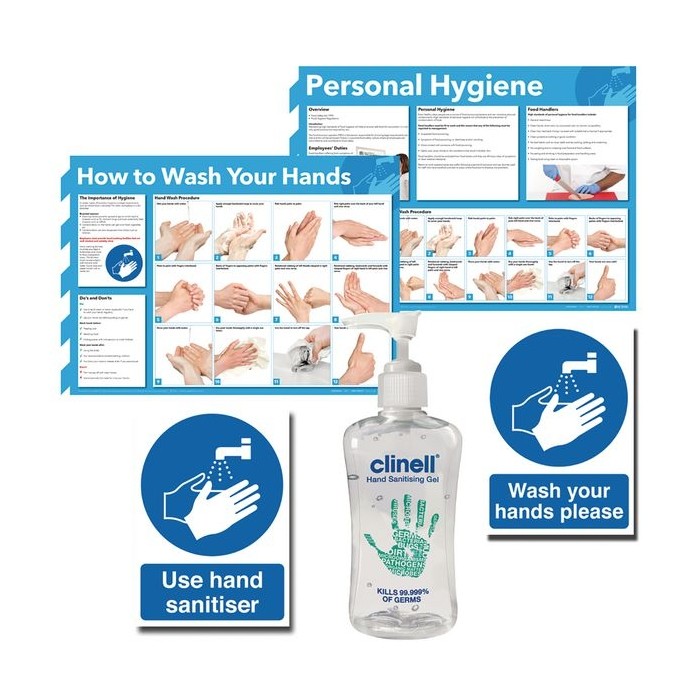 Use Hand Sanitiser Wash Hands Hygiene Products Kit