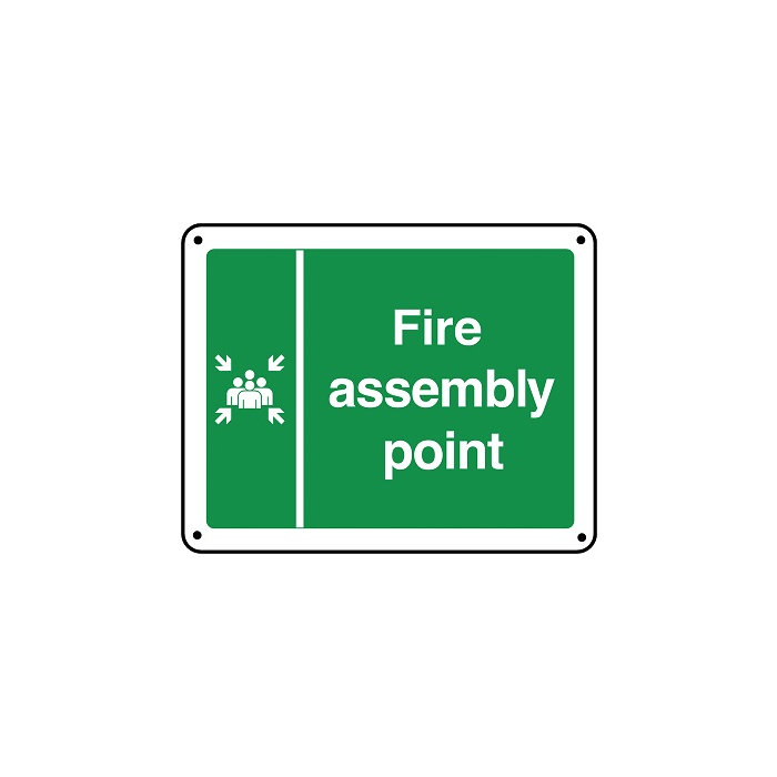 Vandal Resistant Fire Assembly Point Sign