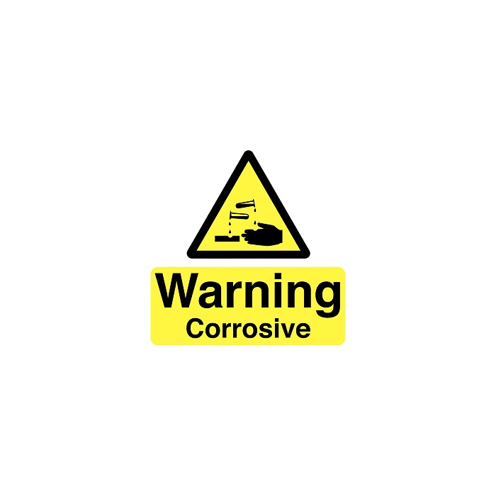 Warning Corrosive Hazard Warning Safety Labels