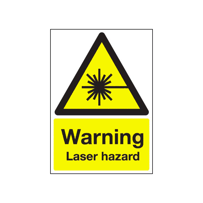 Warning Laser Hazard Warning Signs