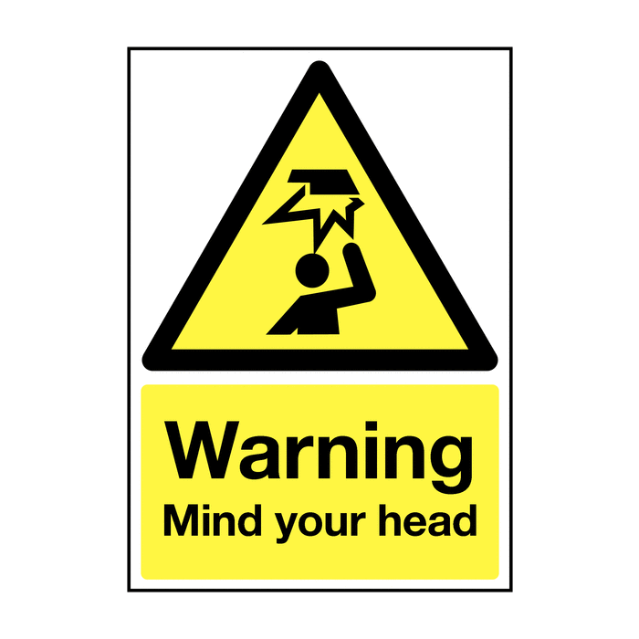 Warning Mind Your Head Hazard Warning Signs