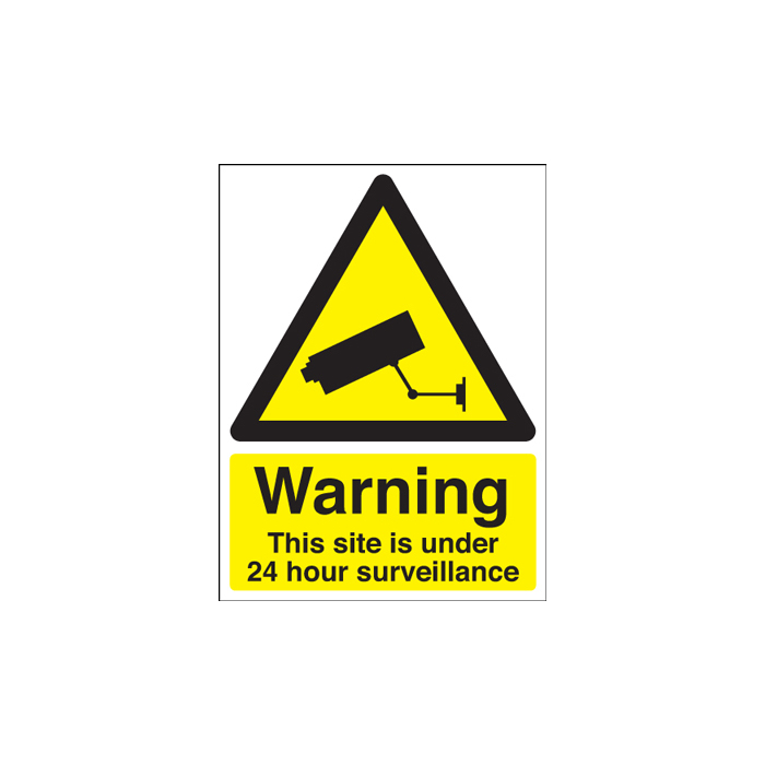 Warning Site Under 24 Hour Surveillance Sign