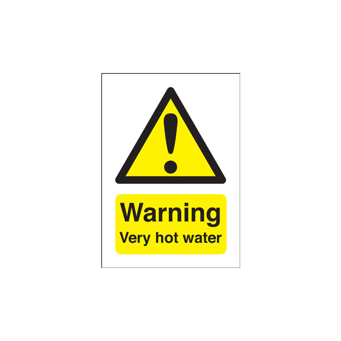 Warning Very Hot Water Hazard Warning Signs
