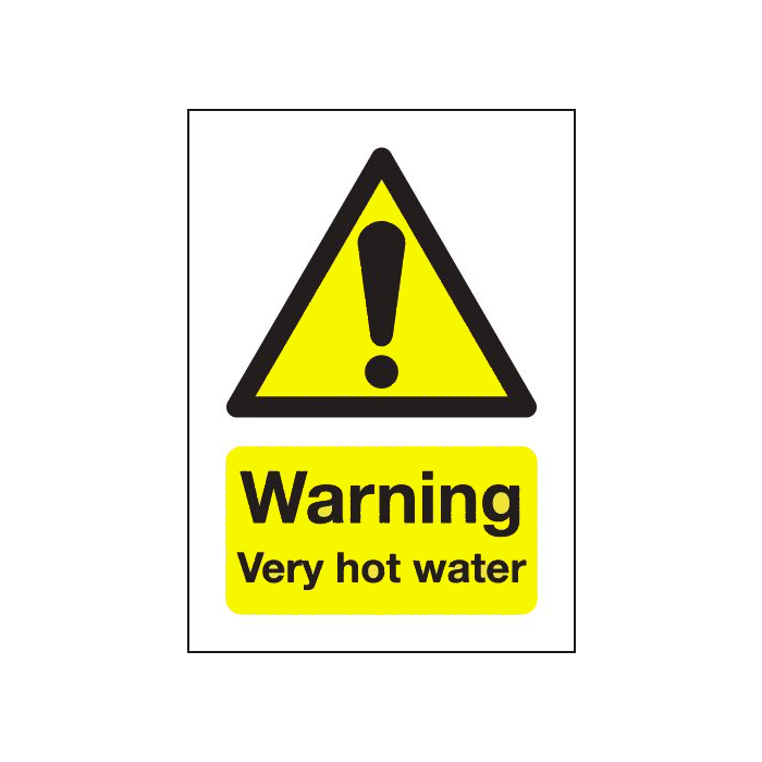 Warning Very Hot Water Magnetic Hazard Signs