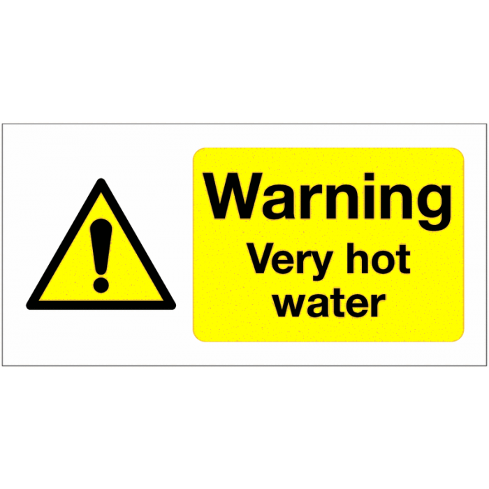 Warning Very Hot Water Sign
