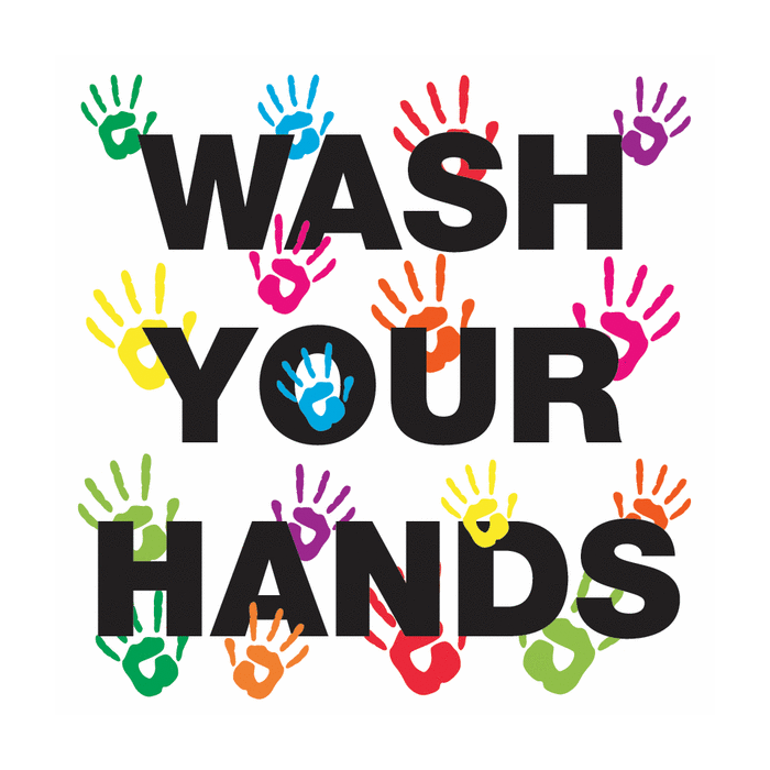 Wash Your Hands Hand Printed Signs