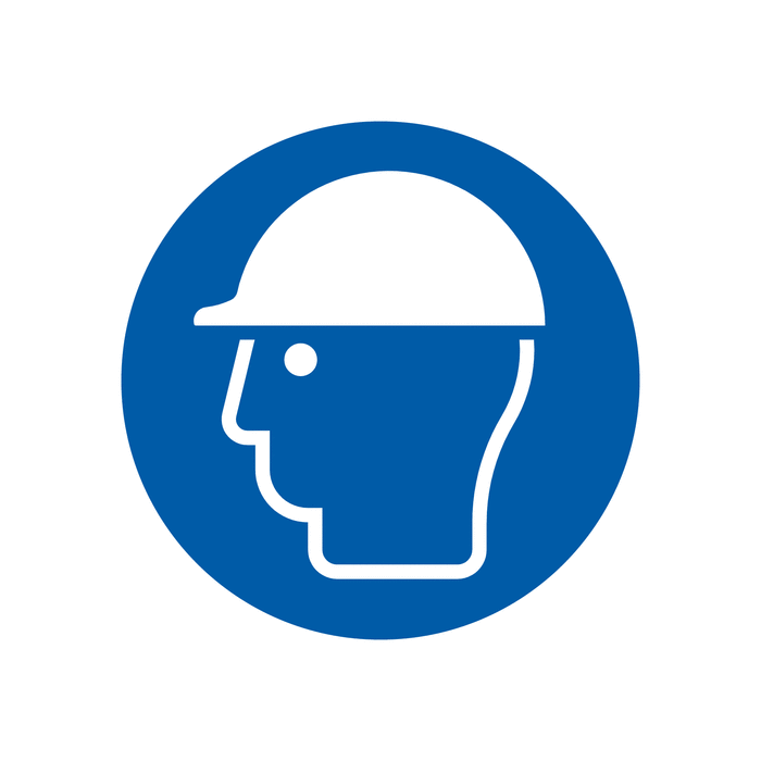 Wear Hard Hat Eco Friendly Safety Labels On-a-Roll