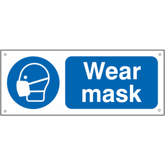 Wear Mask Aluminium Sign