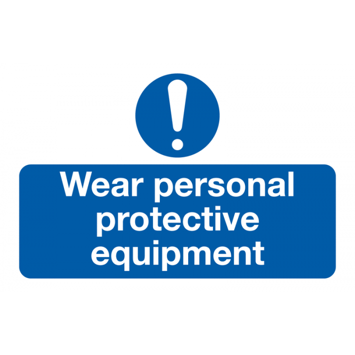 Wear PPE Mandatory On-The-Spot Labels 6 Pack