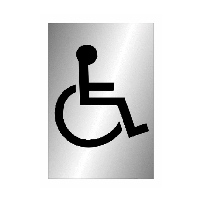 Disabled Logo Door Sign In Aluminium Material
