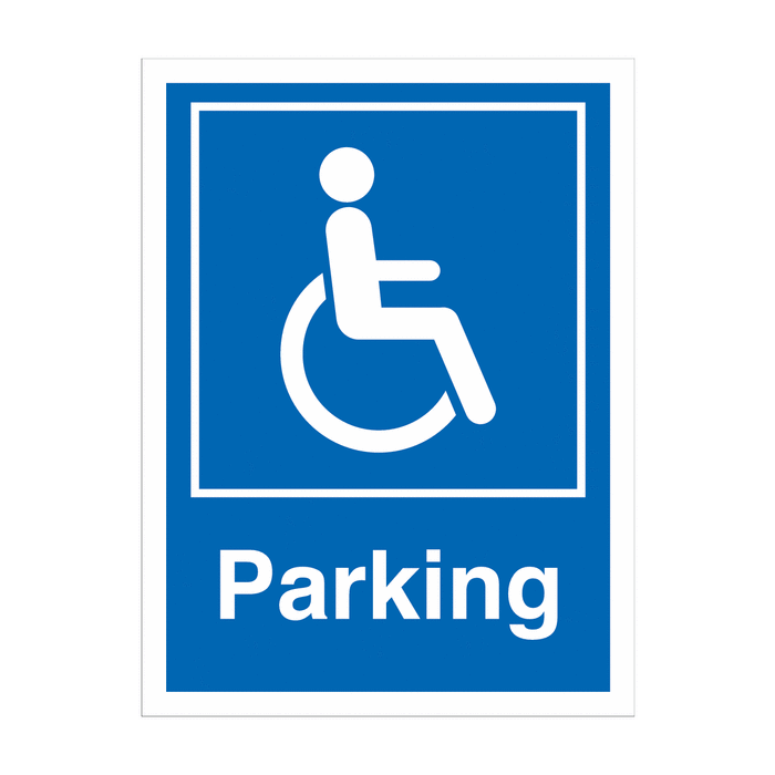 Disabled Parking Space Car Park Information Signs