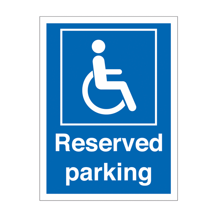 Disabled Driver Reserved Parking Signs