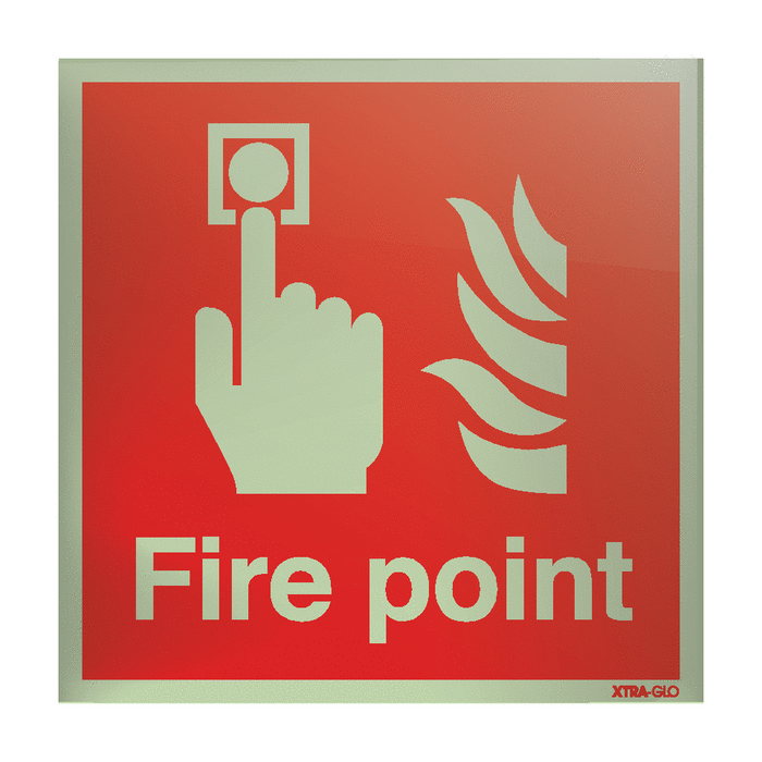 Xtra-Glo Acrylic Fire Alarm Point Information Signs