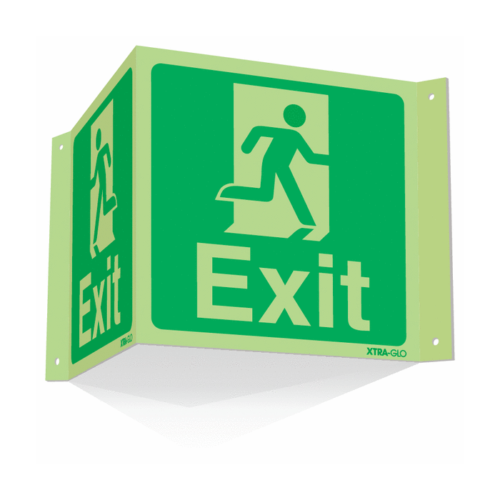 Highly Photoluminescent Projecting 3D Exit Sign